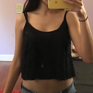 Lace crop top